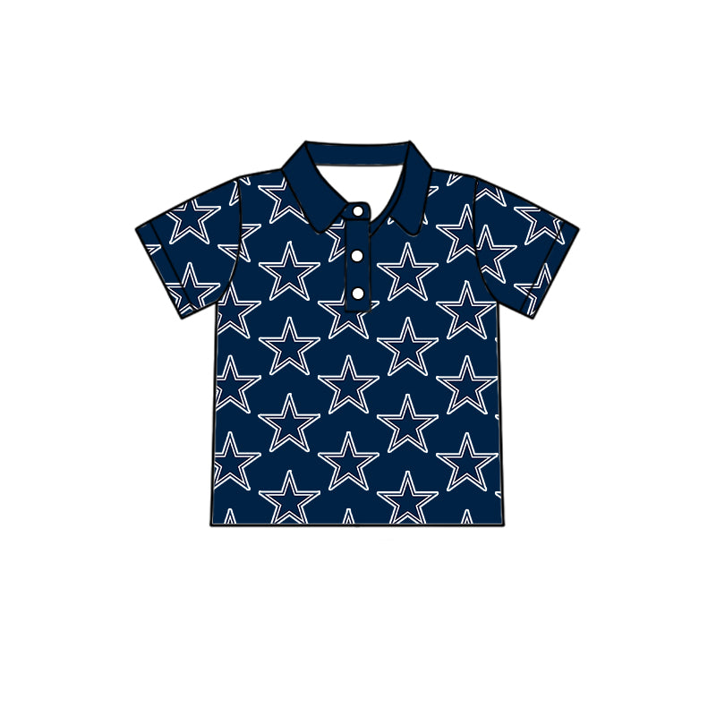 ( Moq 5 each style ) Baby Boy Girl Toddler Stars Sibling Team Dress Shirt Set 7.12