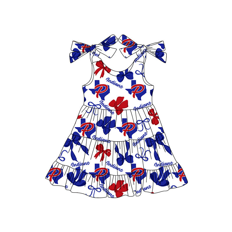 ( Moq 5 each style ) Baby Boy Girl Team Cheer Sibling Shirt Bows Jumpsuit Dress Set 8.4