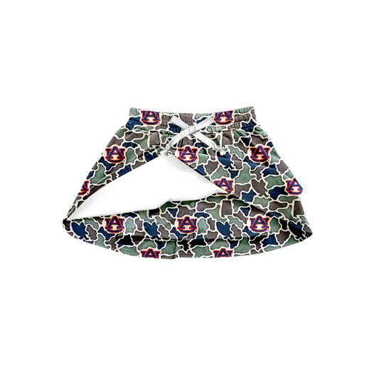 ( Moq 5 ) Baby Girls Toddler Southern AU Camo Team Shorts Skirt Bottom