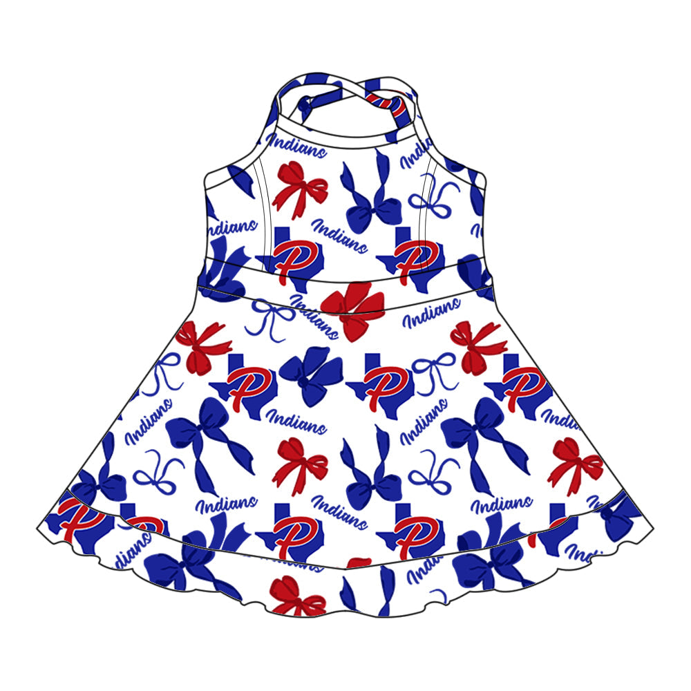 ( Moq 5 each style ) Baby Boy Girl Team Cheer Sibling Shirt Bows Jumpsuit Dress Set 8.4
