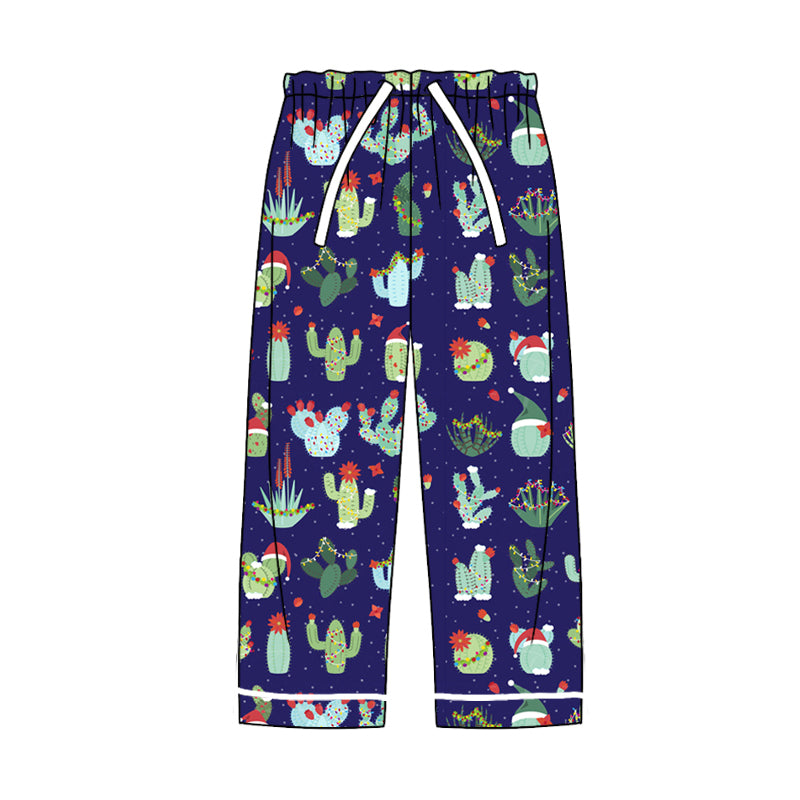 Adult Women Cactus Christmas Pajamas Pants