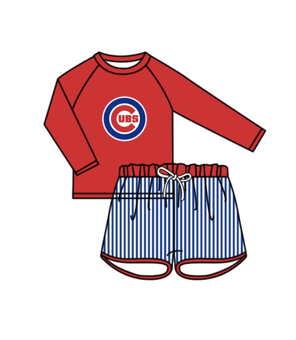 ( Moq 5 Each Style ) Baby Boys Girls Kids Team Sibling Red Jumpsuits Sets Swimsuits