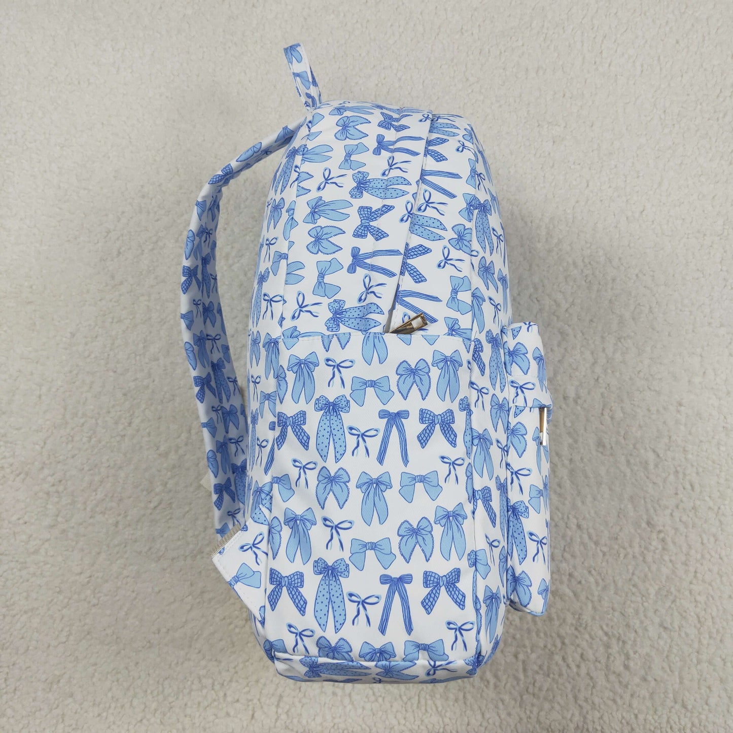 Baby Girl Toddler Blue Bows Backpack Bags RTS