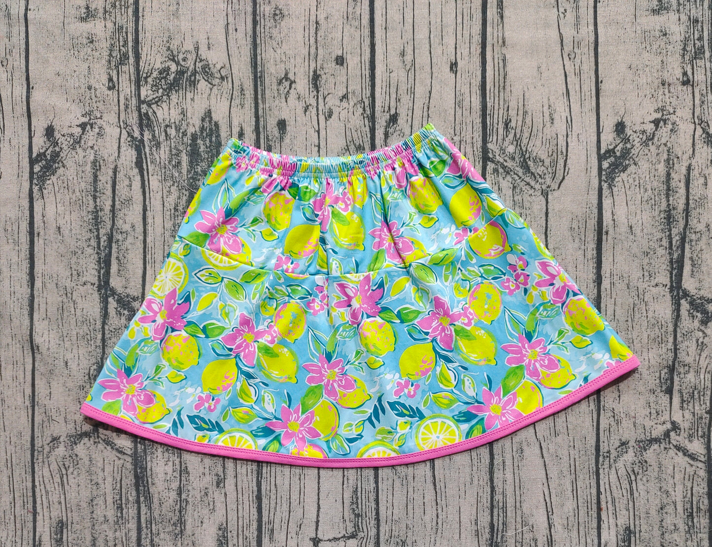 Baby Girl Lemons Flower Skirt Summer Bottom RTS