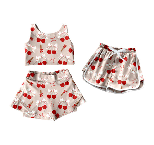 ( Moq 5 Each Style ) Baby Girl Sleeveless Bows Sibling Shorts Set 4.18