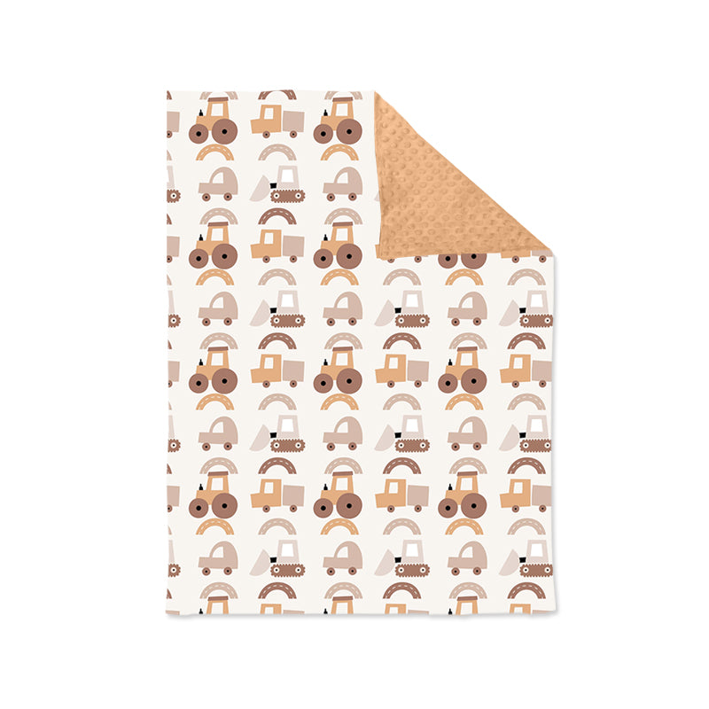 Baby Kids Infant Tractors Farm Blanket