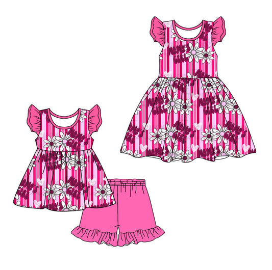 Baby Kids Flower Mama's Girl Sibling Dress Set ( Moq 5 Each Style ) 1.23
