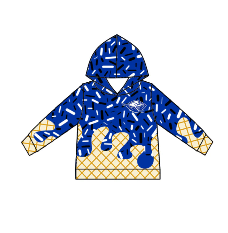 ( Moq 5 each style ) Baby Boy Summer Team Sibling Blue Drip Shorts Shirt 7.19