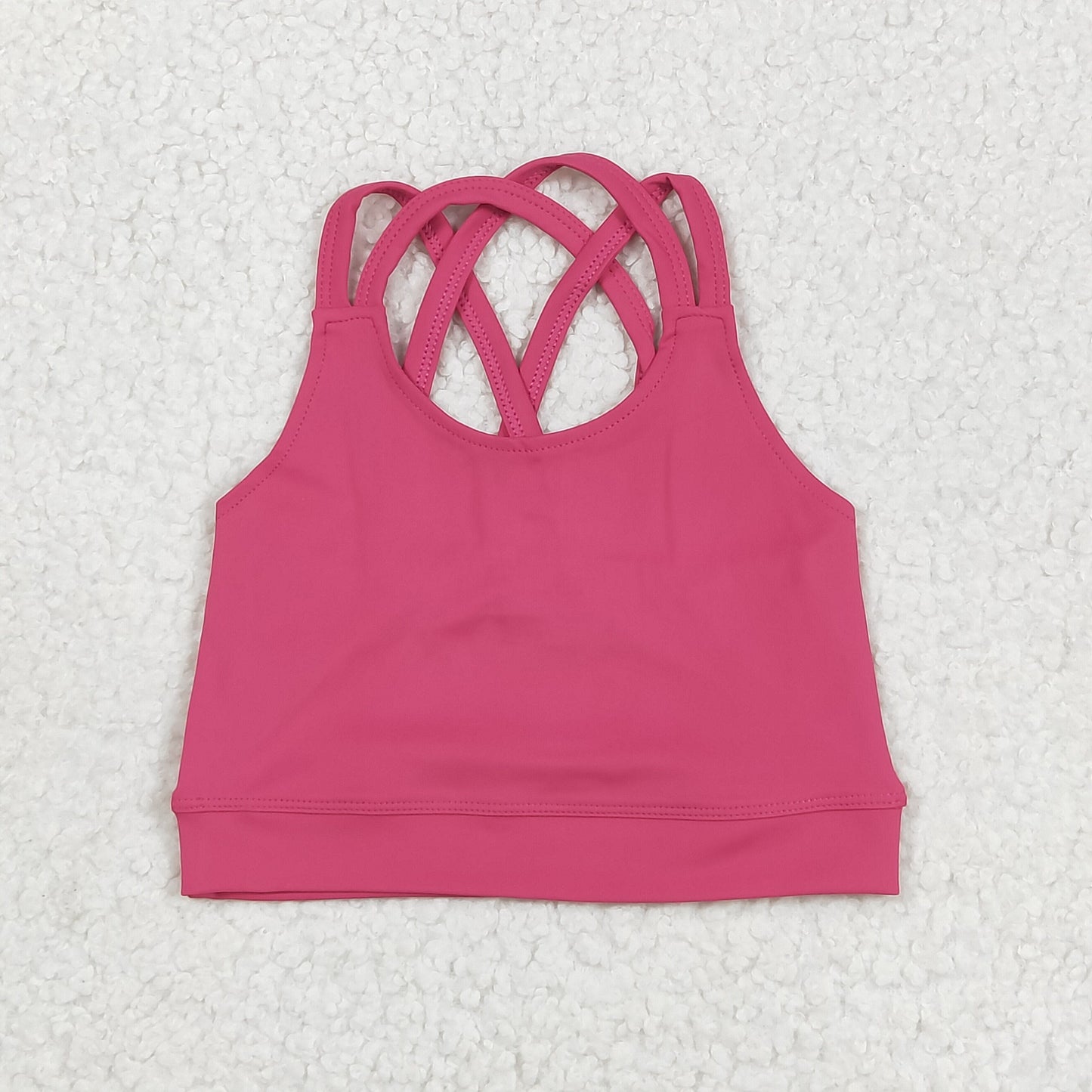 Baby Girl Hot Pink Straps Yoga Activewear Sports Vest Tops RTS