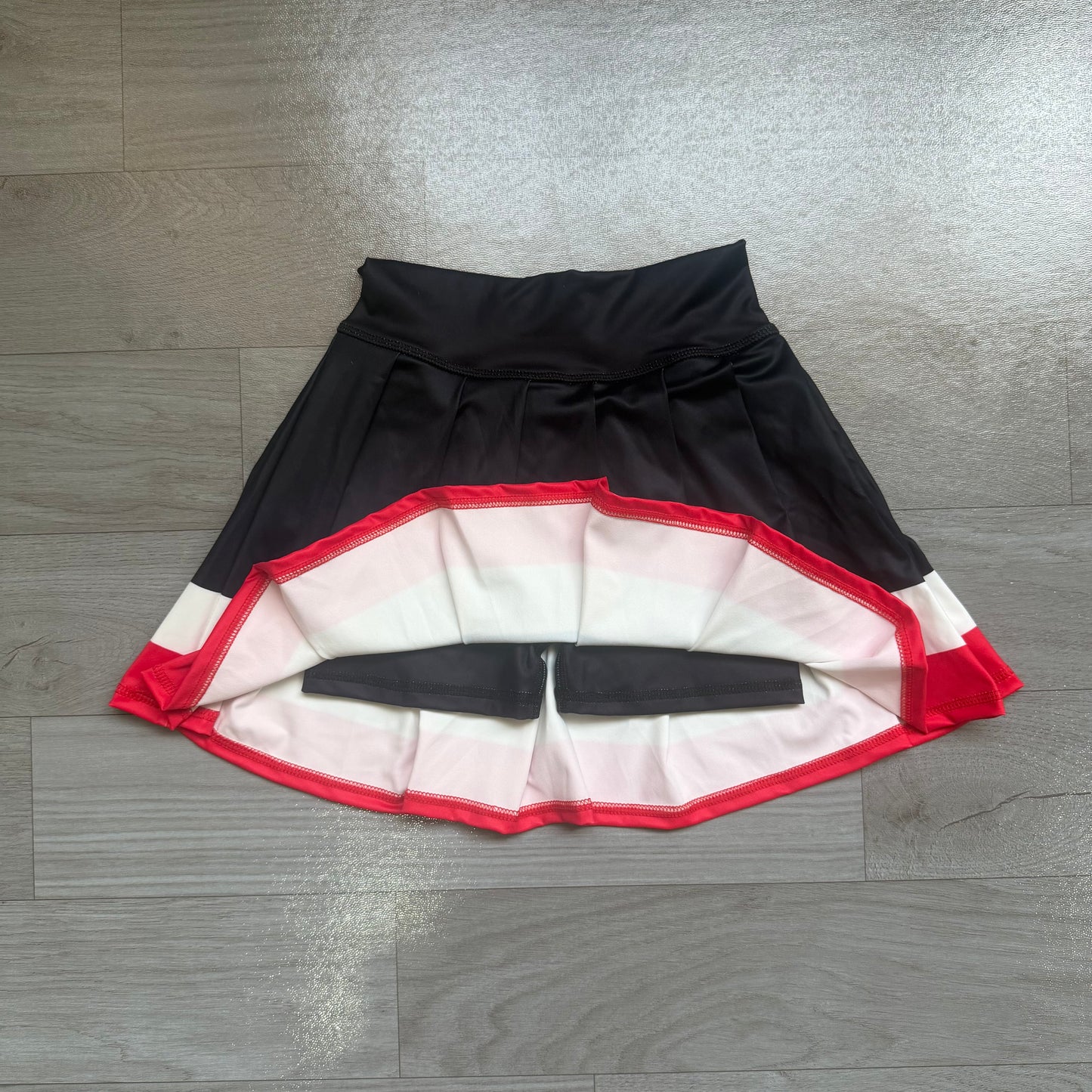 ( No moq ) Preorder Baby Girls Kids Red Buttons Shirt Skirt Shorts Yoga Active Set Clothes