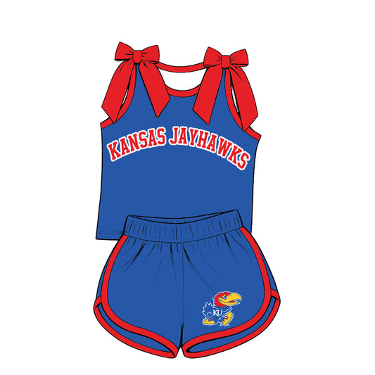 ( Moq 5 ) Sibling Baby Girls Kids Sleeveless Bows Shirt Shorts Team Set Clothes
