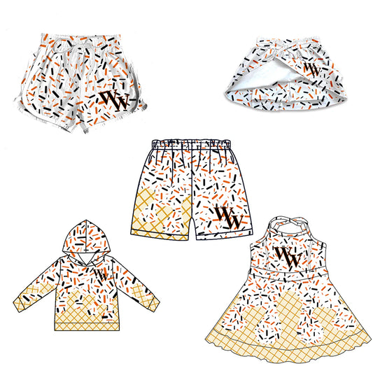 ( Moq 5 each style ) Baby Boy Girl WW Team Sibling Drips Dress Shirt Shorts Pants 7.5