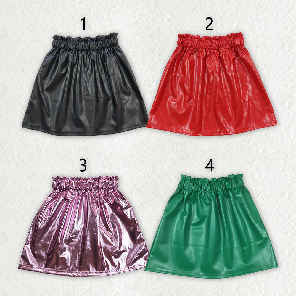 Baby Girl Leather Skirt Sibling Clothes RTS