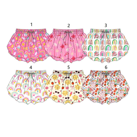 ( Moq 5 Each Style ) Sibling Baby Girls Toddler Ruffle Shorts Summer Clothes