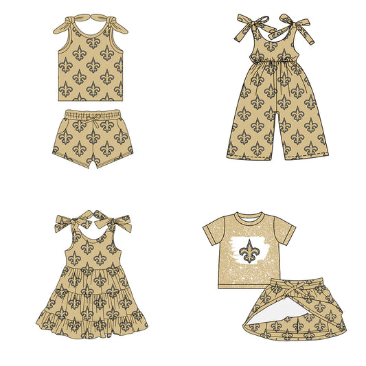 ( Moq 5 each style ) Baby Girl Toddler Team Sibling Romper Dress Set 7.15