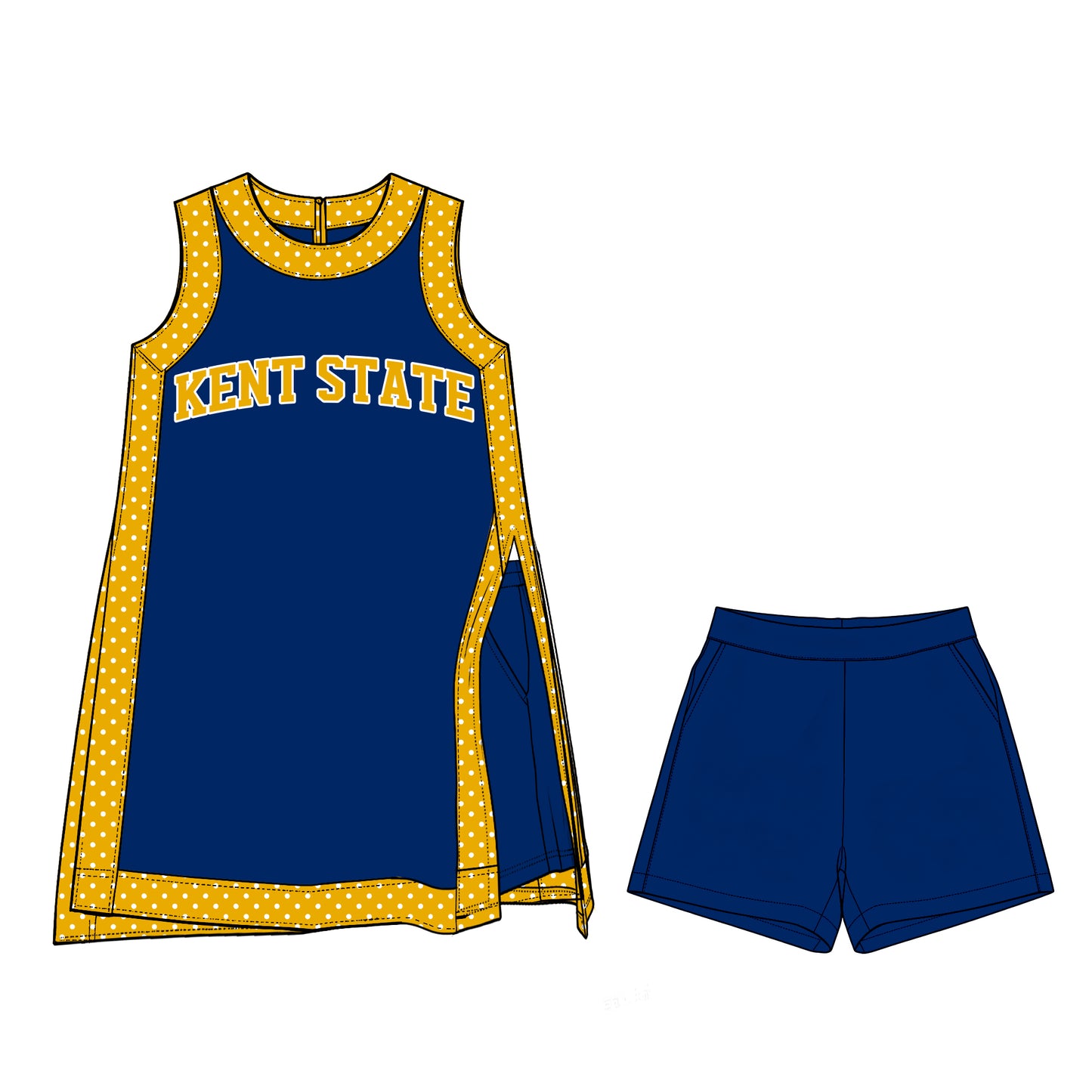 ( Moq 5 ) Baby Girls Kids Sleeveless Team Tops Shorts Team Set Clothes
