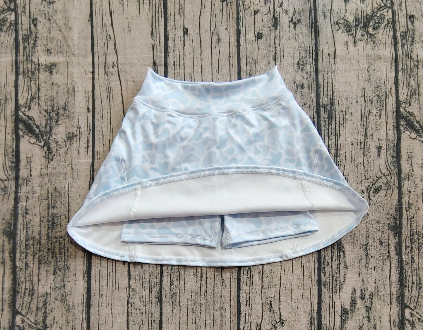 Baby Girl Light Grey Camo Skorts Summer Yoga Acitve Bottom RTS