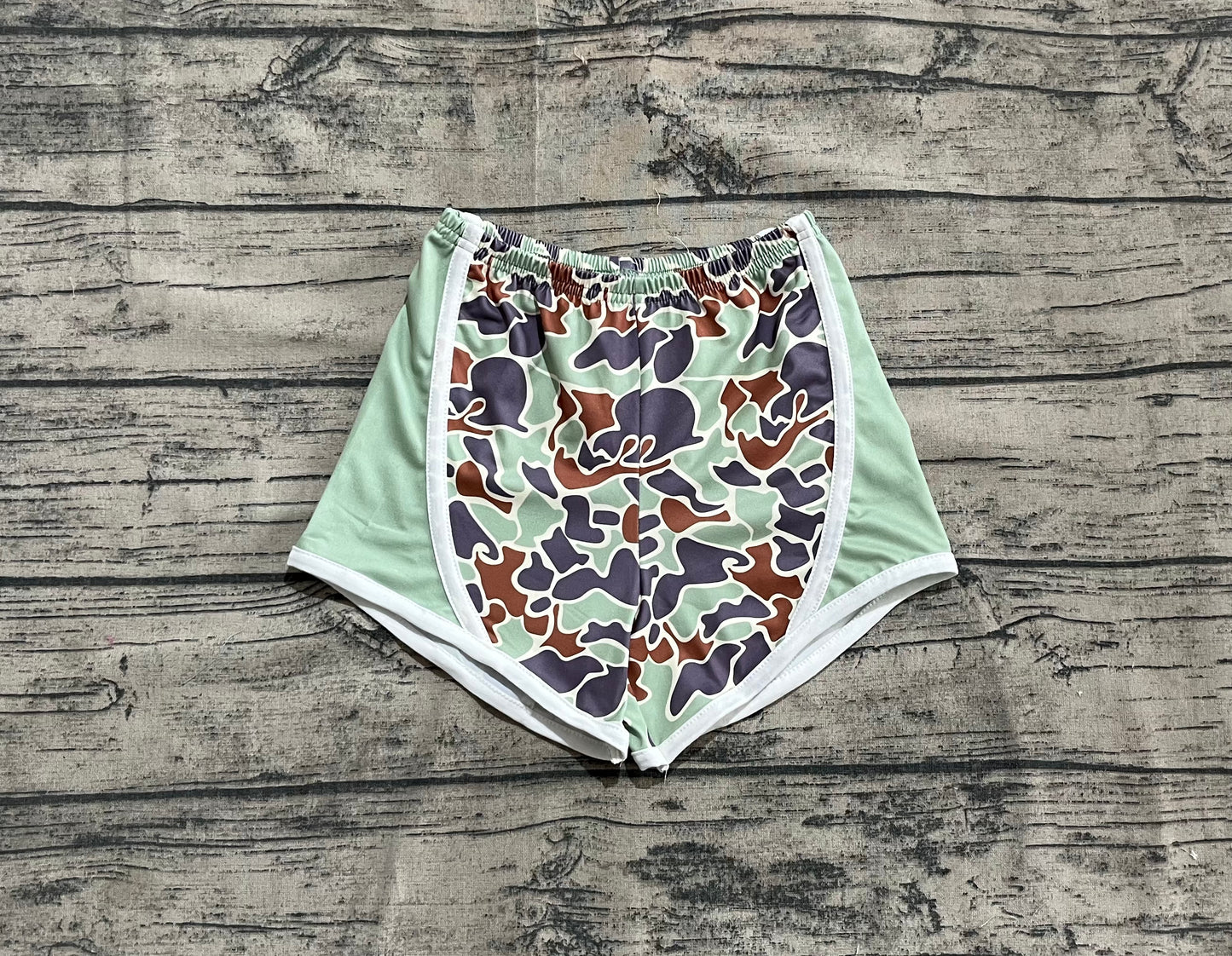 Baby Girl Green Camo Shorts Bottoms RTS