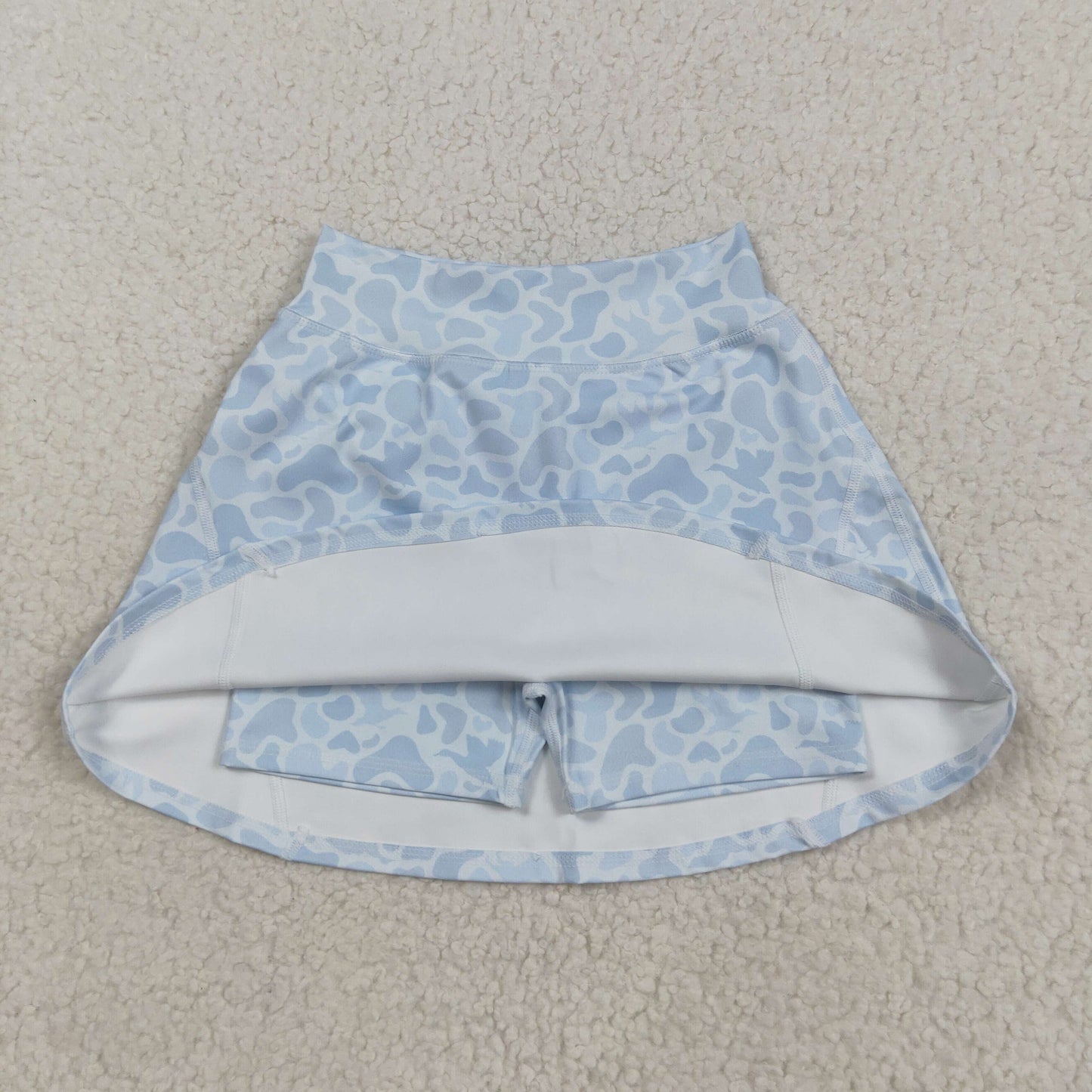 Baby Girl Light Grey Camo Skorts Summer Yoga Acitve Bottom RTS