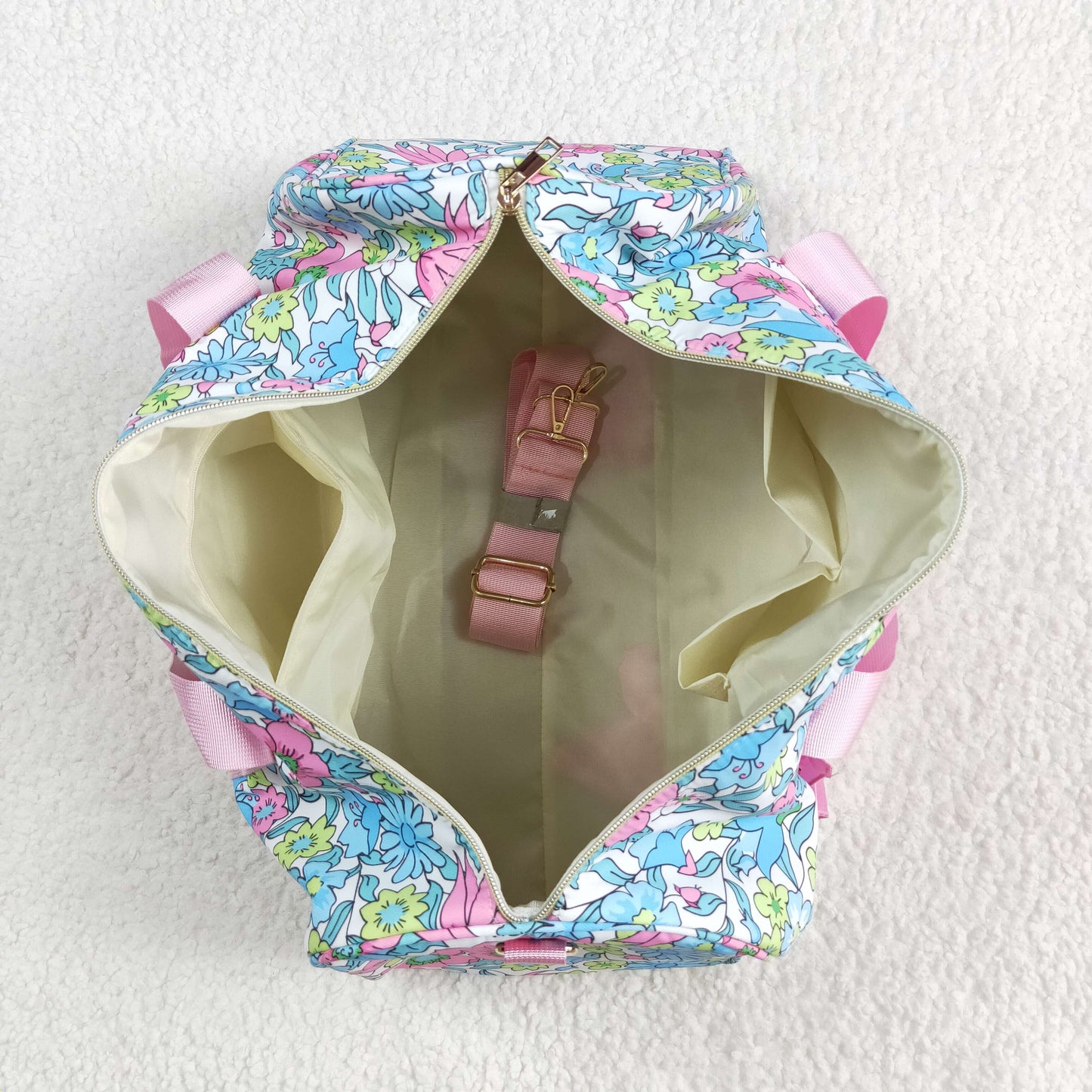 Baby Girl Kids Adult Flower Travel Package Pink Ruffle Gym Bags RTS