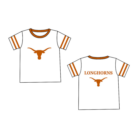 Baby Boy Short Sleeves Cow Team Shirt Tops ( Moq 5 )