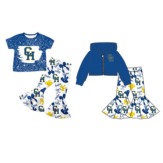 ( Moq 5 each style ) Baby Girl Team Sibling CH Bows Dress Set 7.24