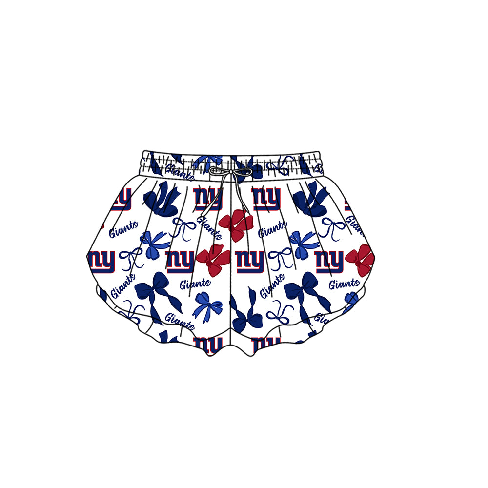 ( Moq 5 Each Style ) Baby Girls Toddler Blue Bows Sibling Team Shorts Dresses Set Clothing