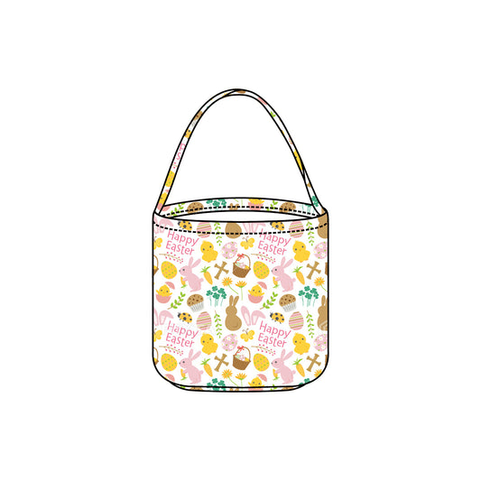 ( Moq 10 ) Baby Kids Rabbits Eggs Happy Easter Basket Bag