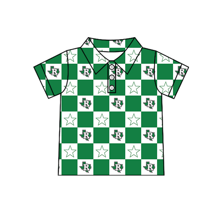 ( Moq 5 Each Style ) Baby Boys Girls Toddler Green Bows Team Sibling Shorts Dress Shirt Set Summer Clothes