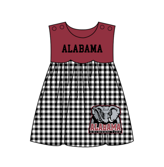 ( Moq 5 Each Style ) Baby Boys Girls Kids Elephant Plaid Team Sibling Rompers Dress Sets