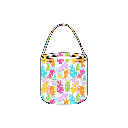 ( Moq 10 ) Baby Kids Colorful Rabbits Easter Basket Bag