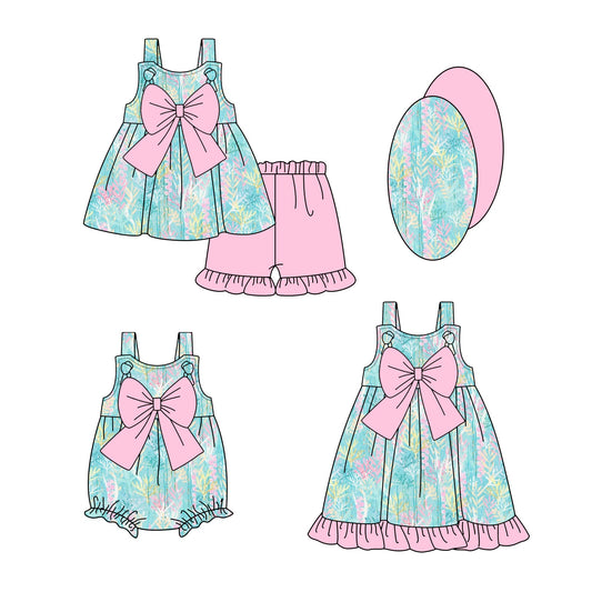 Baby Girl Bows Sibling Dress Romper Set ( Moq 5 Each Style ) 1.4