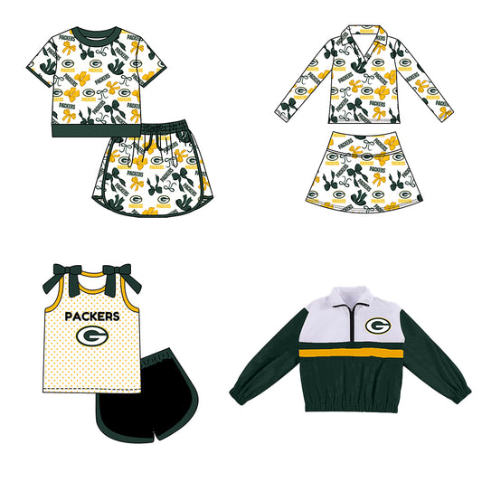 ( Moq 5 Each Style ) Sibling Baby Girls Kids Bows Team Shirt Sets Clothes