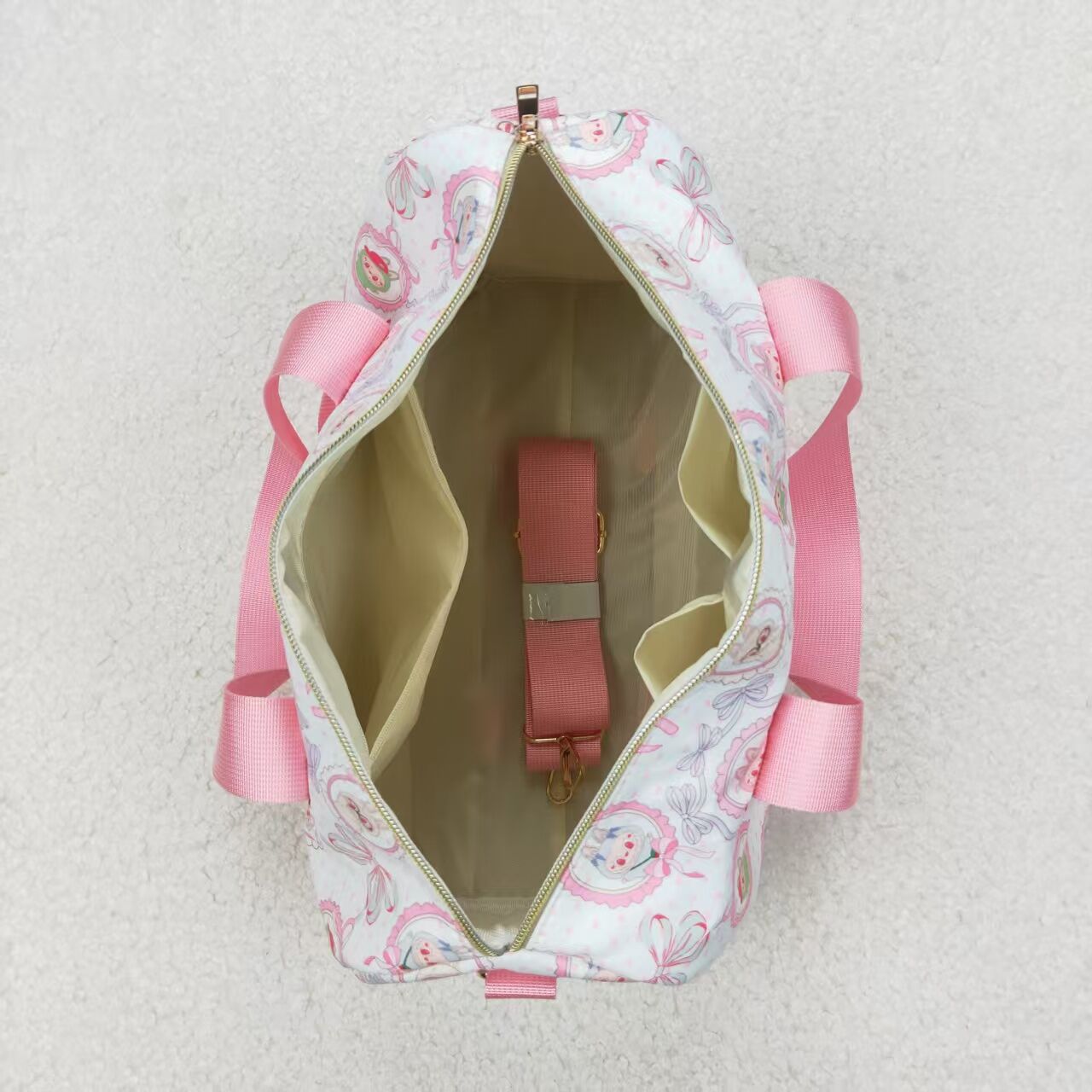Baby Girl Kids Adult Cartoon Bows Travel Package Gym Bags RTS
