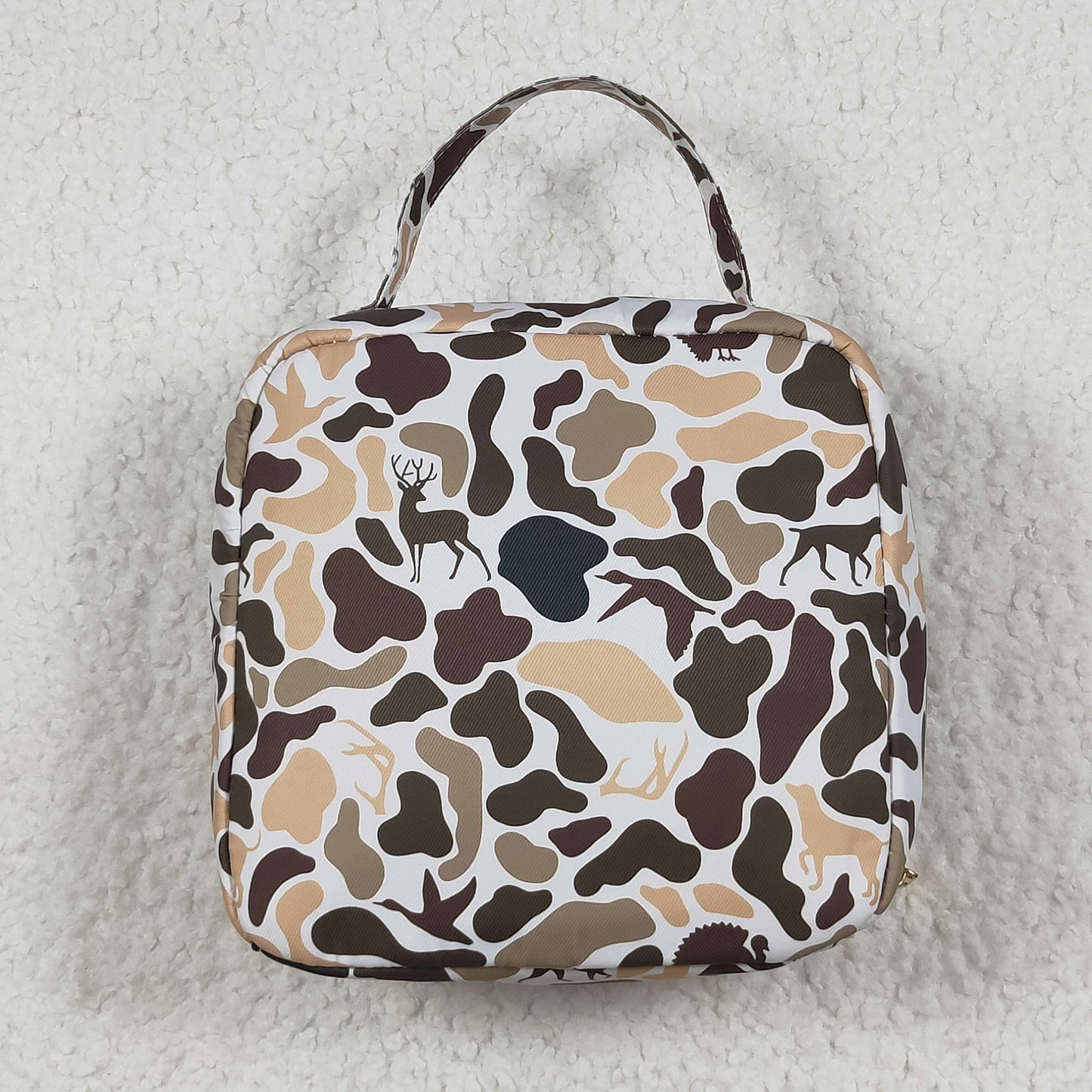 Baby Kids Camo Ducks Dogs Lunch Box Picnic Thermal Bag RTS