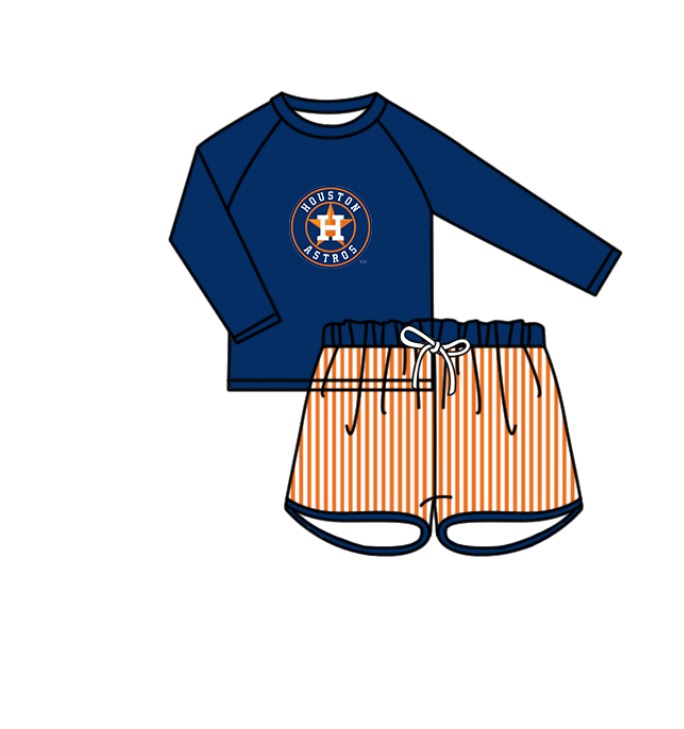 ( Moq 5 Each Style ) Baby Boys Girls Kids Team Sibling Navy Jumpsuits Sets Swimsuits