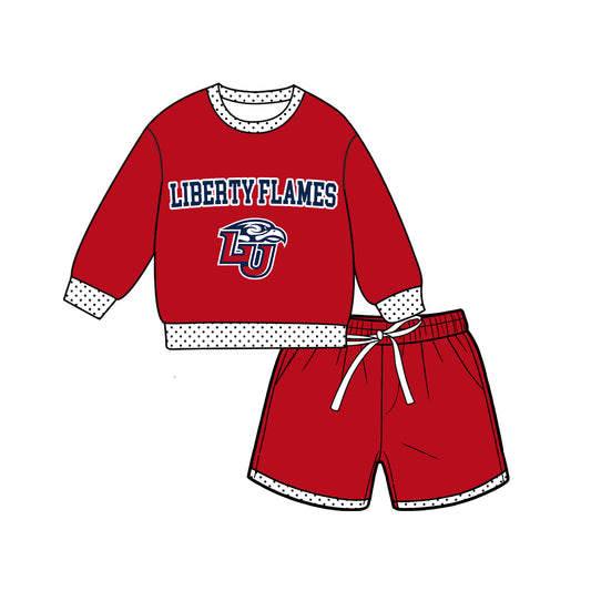 ( Moq 5 ) Baby Girls Kids Long Sleeves Shirt Shorts Team Set Clothes