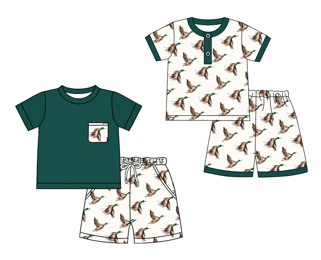 Baby Boy Short Sleeves Ducks Sibling Set ( Moq 5 Each Style ) 12.18