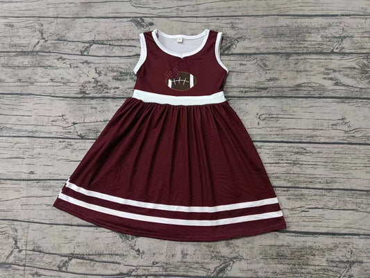 Baby Girl Sleeveless Football Knee Length Dress