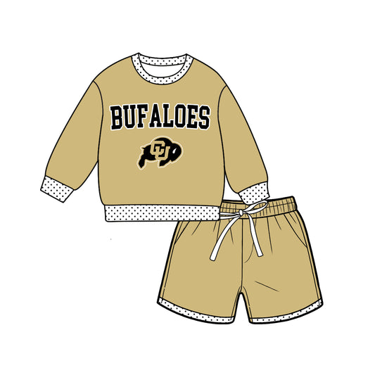 ( Moq 5 ) Baby Girls Kids Long Sleeves Shirt Shorts Team Set Clothes