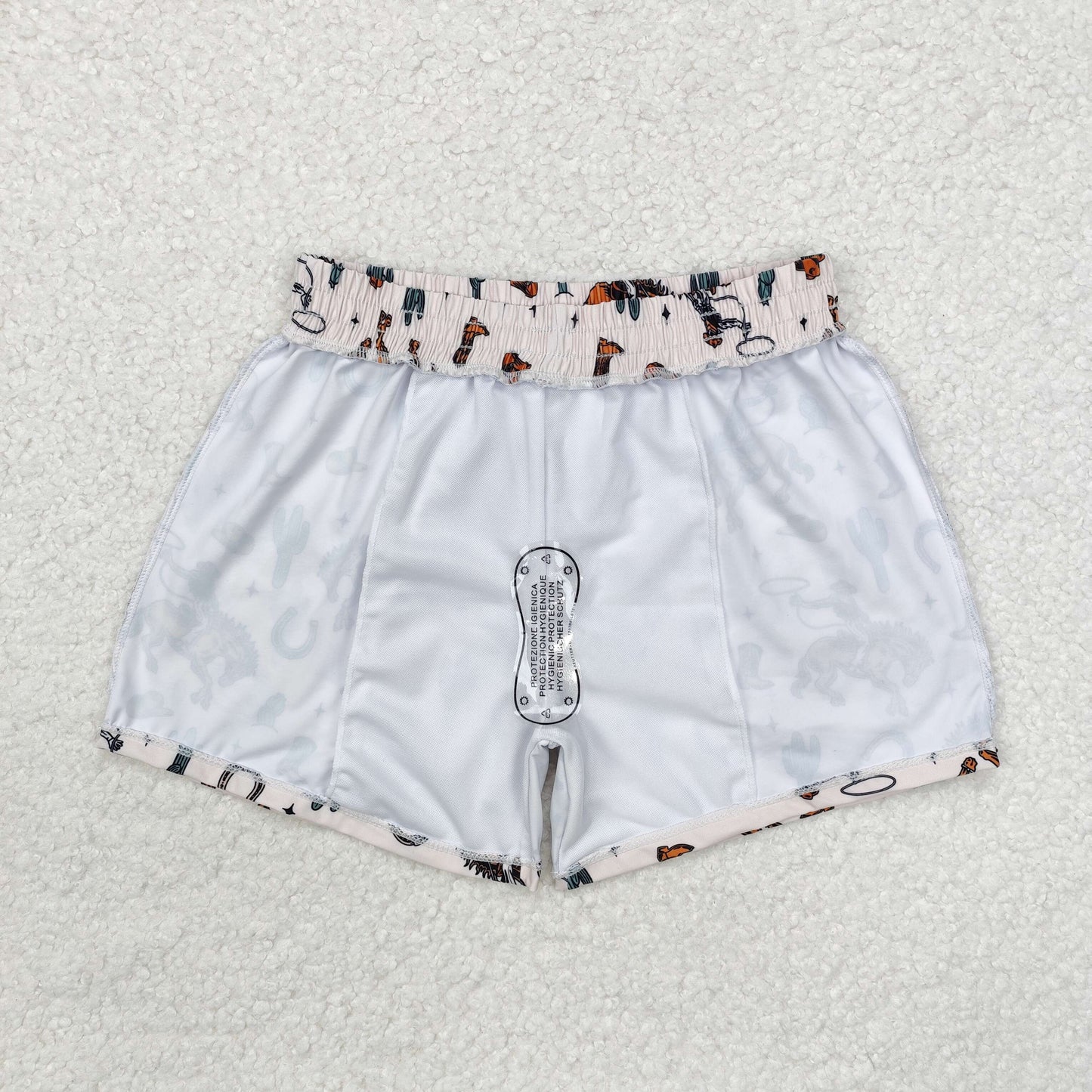 Daddy and Me Baby Boy Adult Rodeo Cactus Western Swim Trunks Shorts