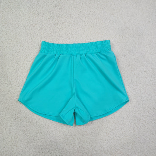 Baby Girls Kids Shorts Bottoms Yoga Active Green Clothes RTS