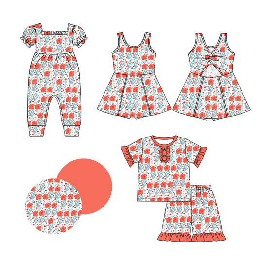 Baby Girl Floral Sibling Romper Dress Set ( Moq 5 Each Style ) 1.3