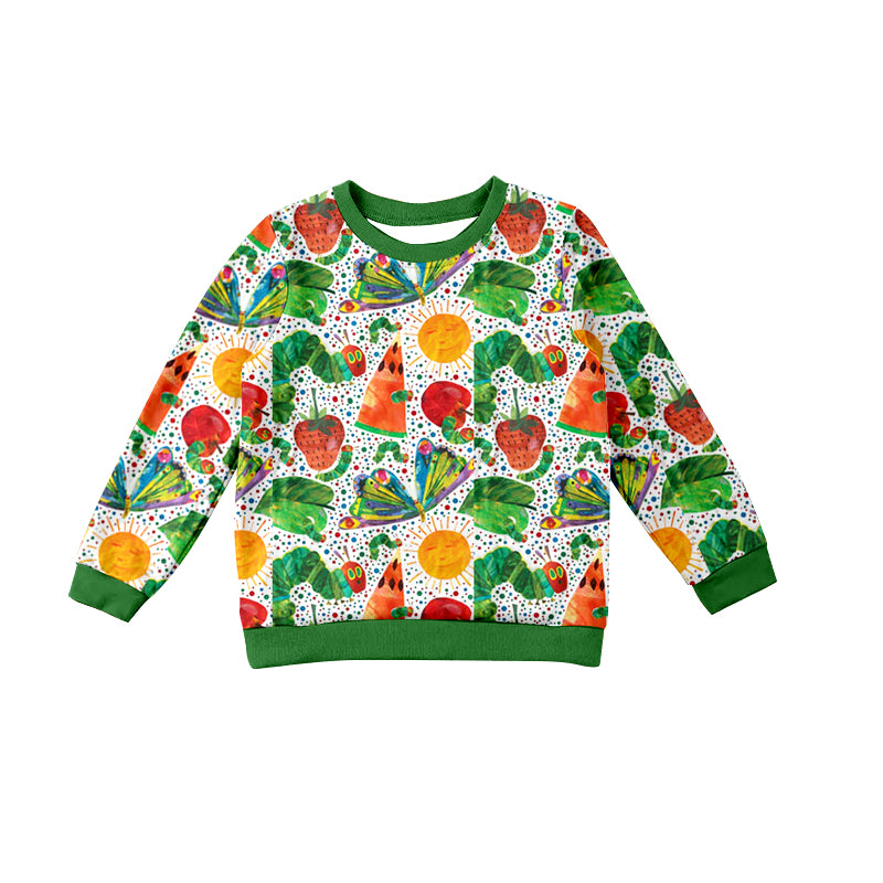 Baby Boy Long Sleeves Butterfly Strawberry Shirt Tops