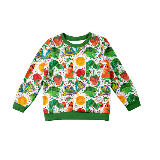 Baby Boy Long Sleeves Butterfly Strawberry Shirt Tops