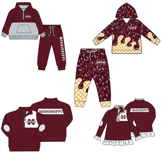 ( Moq 5 each style ) Baby Boy Girl Team Sibling Drips Shirt Pants Set 8.20