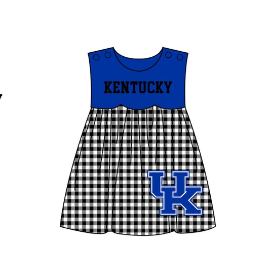 ( Moq 5 Each Style ) Baby Boys Girls Kids Plaid Team Sibling Blue Rompers Dress Sets