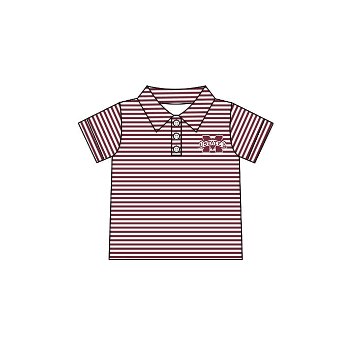 ( Moq 5 each style ) Baby Boy Girl Short Sleeves Team M Sibling Dress Shirt Set 5.5