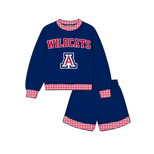( Moq 5 ) Baby Girls Kids Long Sleeves Shirt Shorts Team Set Clothes