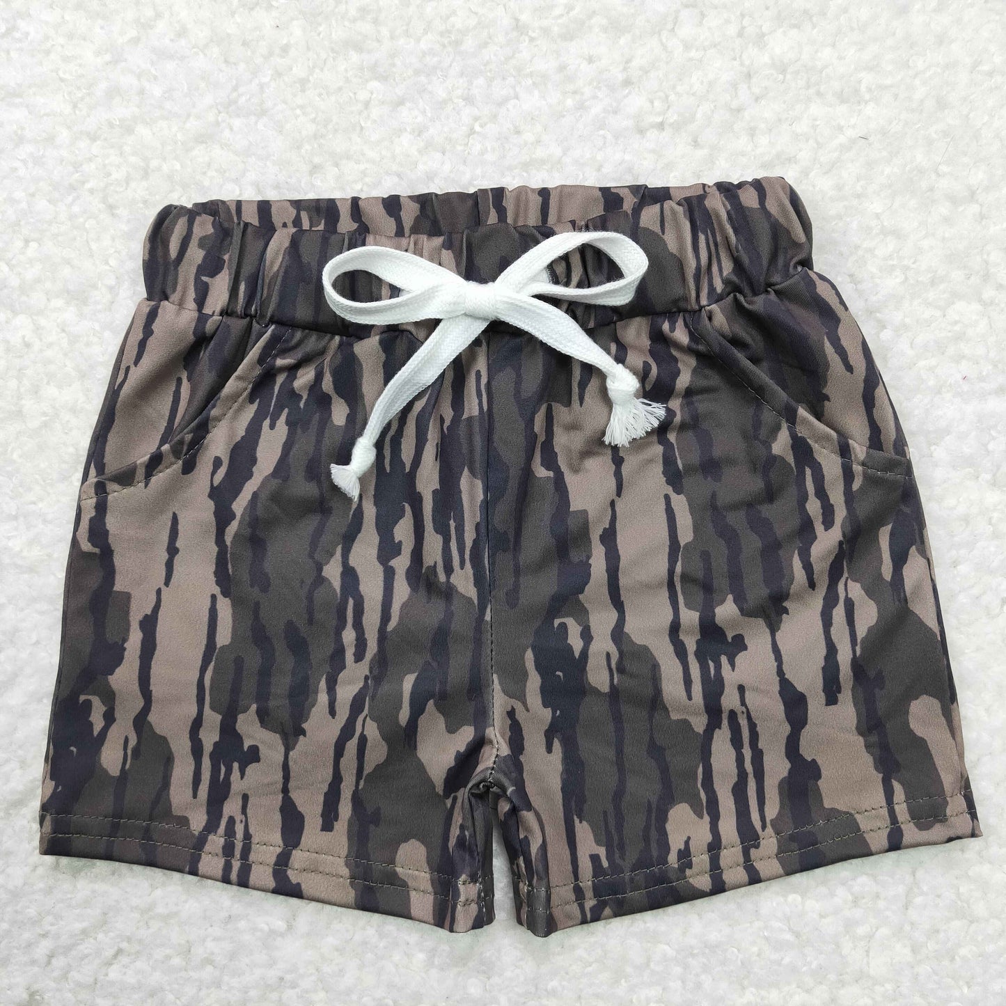Baby Girl Western Summer Camo Pocket Shorts
